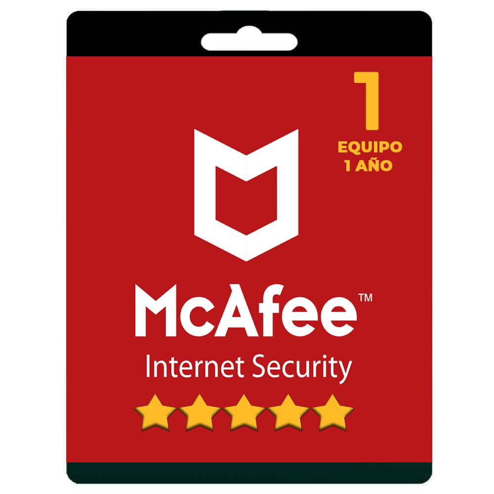 McAfee Internet Security -Suscripción 1 Año | Última Versión