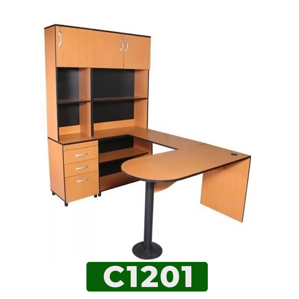 Escritorio Ejecutivo con Biblioteca C1201 - Alta Gama