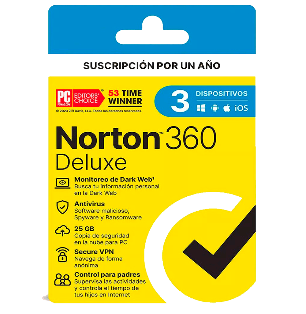 Norton 360 Deluxe 3Pc / 5Pc - 1 Año | Última versión