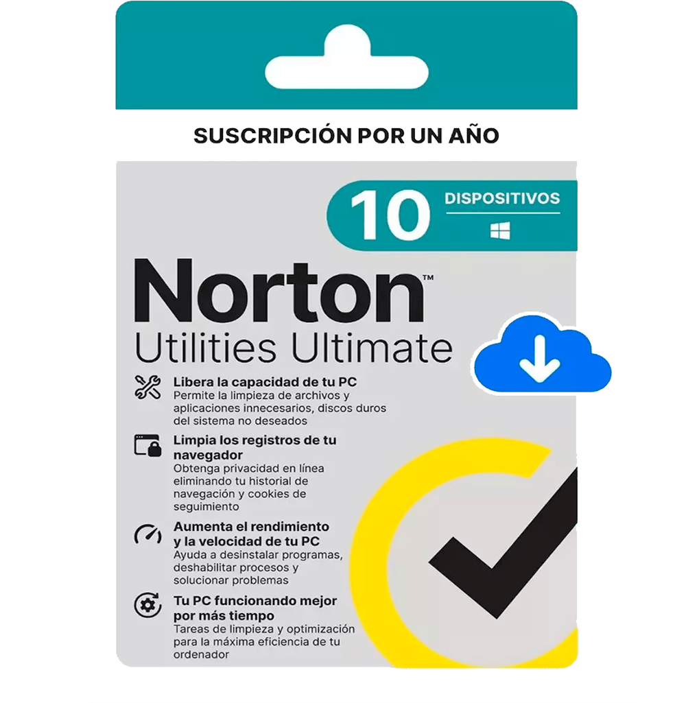 Norton 360 Utilities Ultimate - 10Pc 1 Año | Última Versión