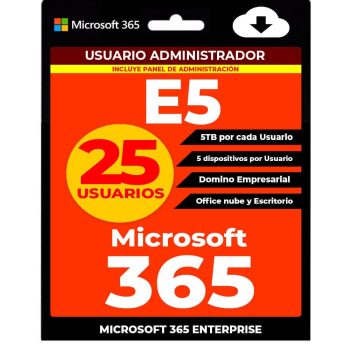 Microsoft 365 E5 - 25 Usuarios