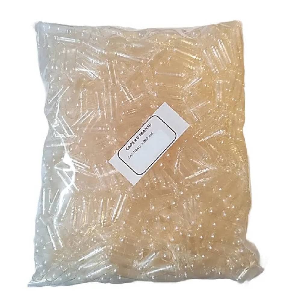 Cápsulas Gelatina Vacía Aprox 1000 Un Tamaño 0 Transparente