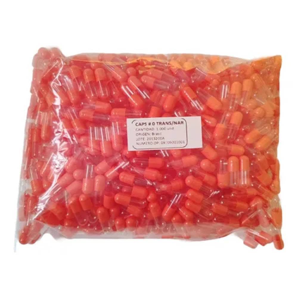 Capsulas Vacias De Gelatina #0 Paquete X 1.000 Unidades